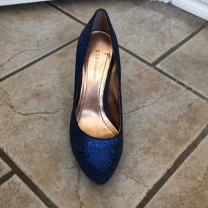 BCBGeneration Blue Sparkle Heel